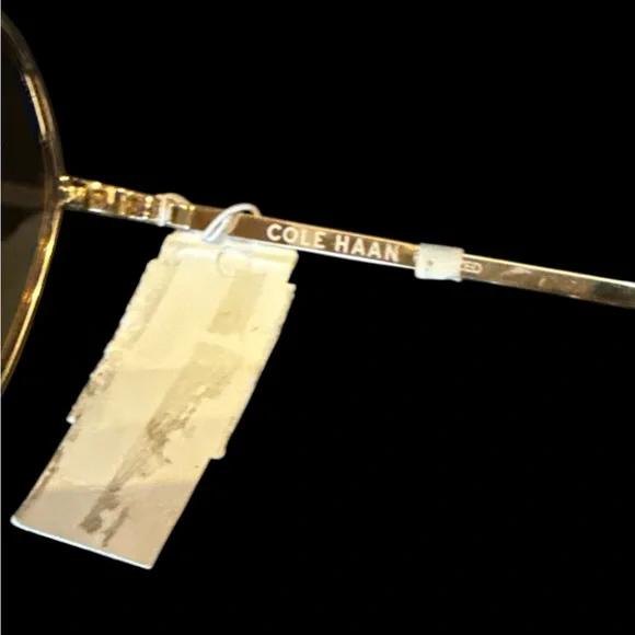 Cole Haan Gold Frame Sunglasses NWT - Picture 3 of 9